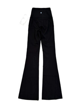LULULEMON GROOVE SHR NULU FLARED PANT 32.5”BLACK COLOR SZ 2